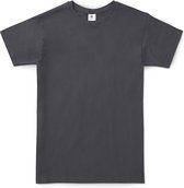 B&C Exact 150 Heren T-Shirt - Donkergrijs - Small - Korte Mouwen