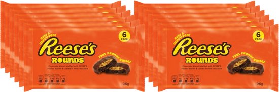 Reese Rounds Reese's Peanut Butter Rounds - 12x 96gr | bol