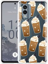 Cazy Hoesje geschikt voor Nokia X30 Frappuccino's