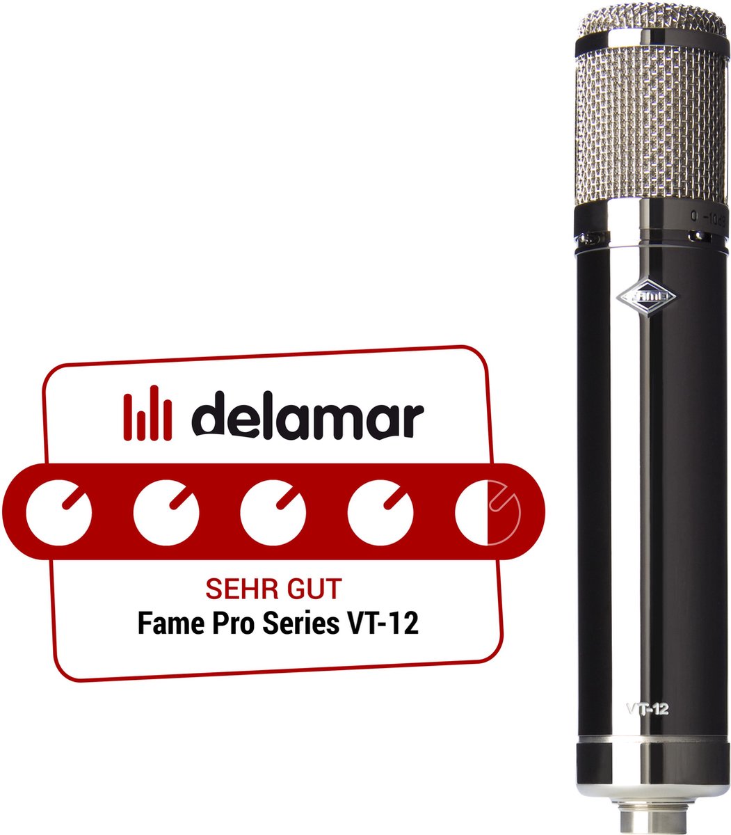 Fame Audio Pro Series VT-12 buisnmicrofoon, schakelbaar - Broadcast microfoons
