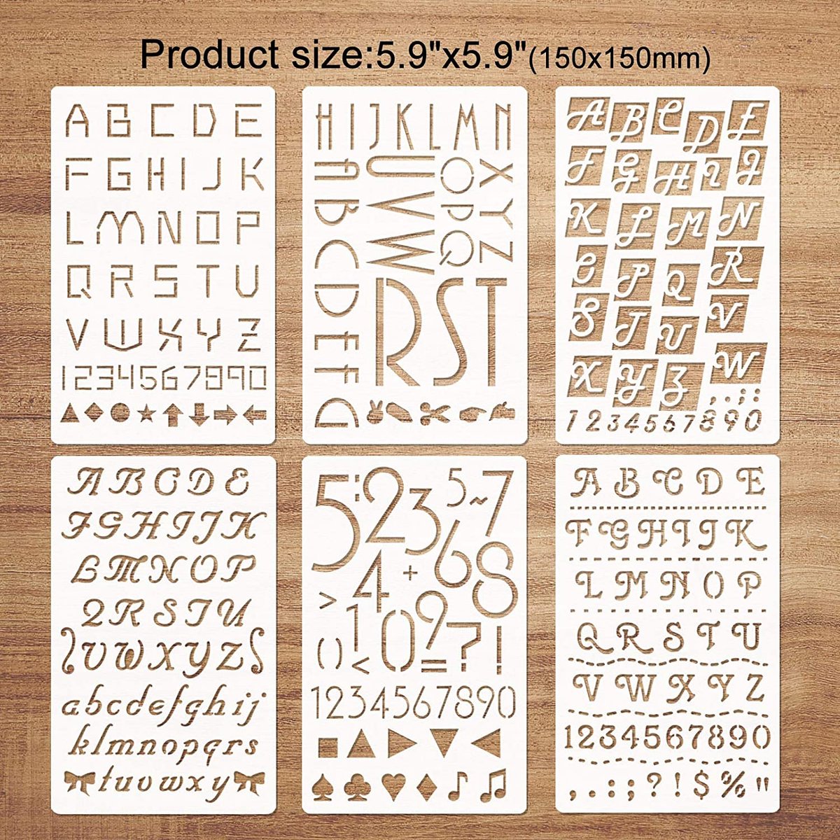 Kalligrafie Stencil Letters Cursief Alfabet Letter Nummer Tekening Stencils voor Bullet Journal Planner, Scrapbook en DIY Craft op Hout Kalligrafie Stencil Letters Cursief Alfabet Letter Nummer Tekening Stencils voor Bullet Journal Planner, Scrapbook en DIY Craft op Hout