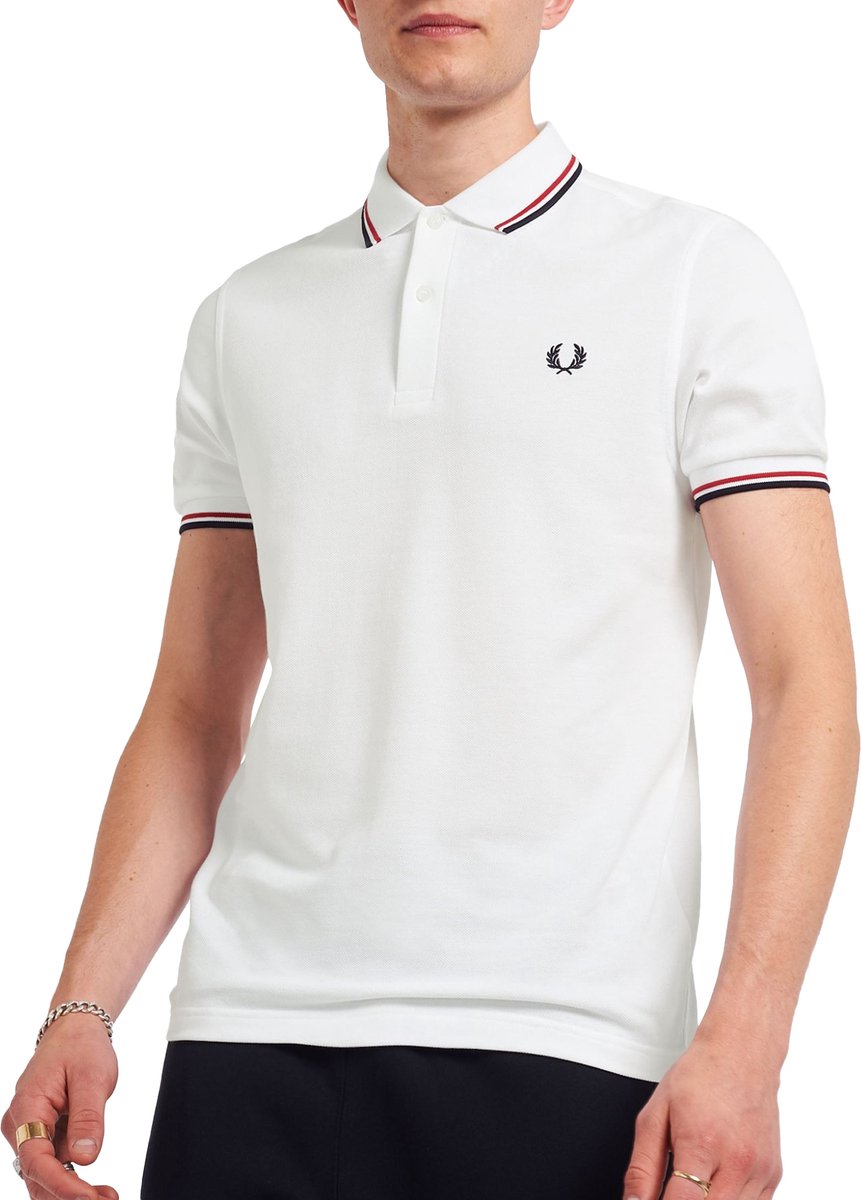 Fred Perry Polo 748 Slim-fit Heren Poloshirt Wit