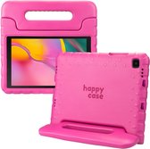 HappyCase Kinder Tablethoes Geschikt voor Samsung Galaxy Tab A 8.0 (2019) | Kindvriendelijke Hoes | Beschemhoes | Kinderhoes | met Handvat en Standaard | Roze