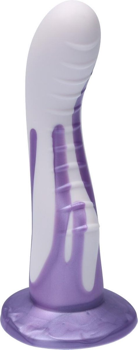 Goedkoopste Ylva & Dite - Kajsa - Siliconen G-spot / Prostaat dildo - Made in Holland - Pastel Paars / Violet Metallic
