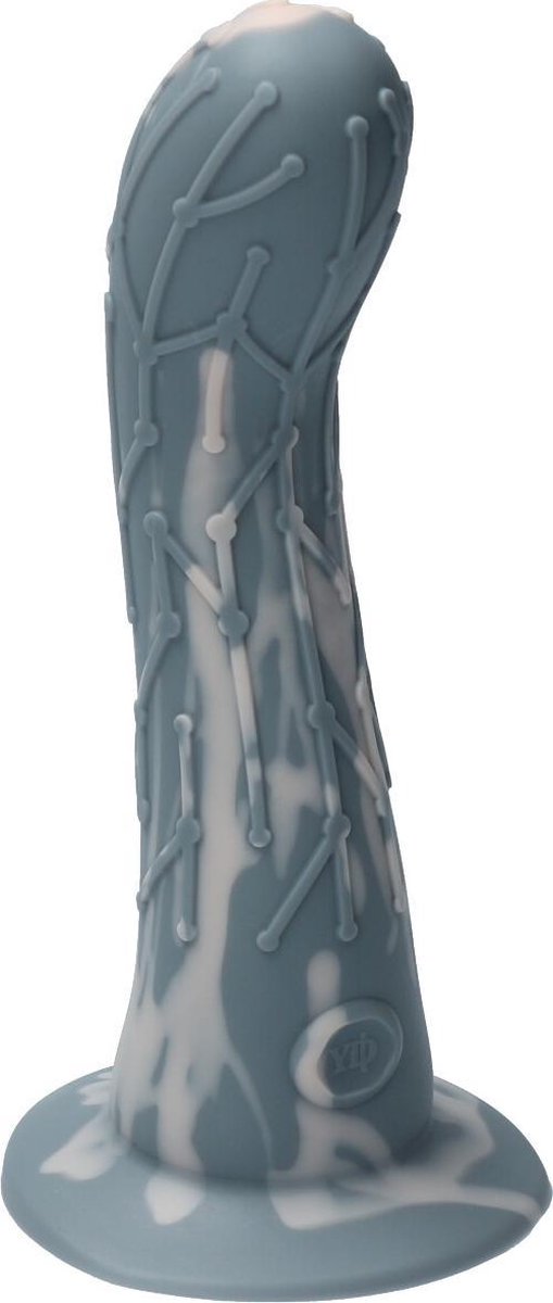 Goedkoopste Ylva & Dite - Cryptodite - Siliconen G-spot / Anale dildo - Made in Holland - Drup Grijs / Pastel Oranje