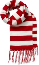 Apollo - Feest sjaals - Carnavals sjaal - rood-wit - one size - Carnaval Roosendaal - Tullepetoan stad - Psv Sjaal - Sjaal Carnaval - Rood witte sjaal