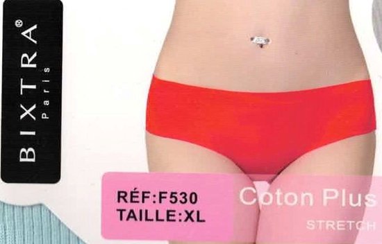 Slip femme - Classique - Katoen extra stretch - Coloris - Lot de 8 - Taille XL