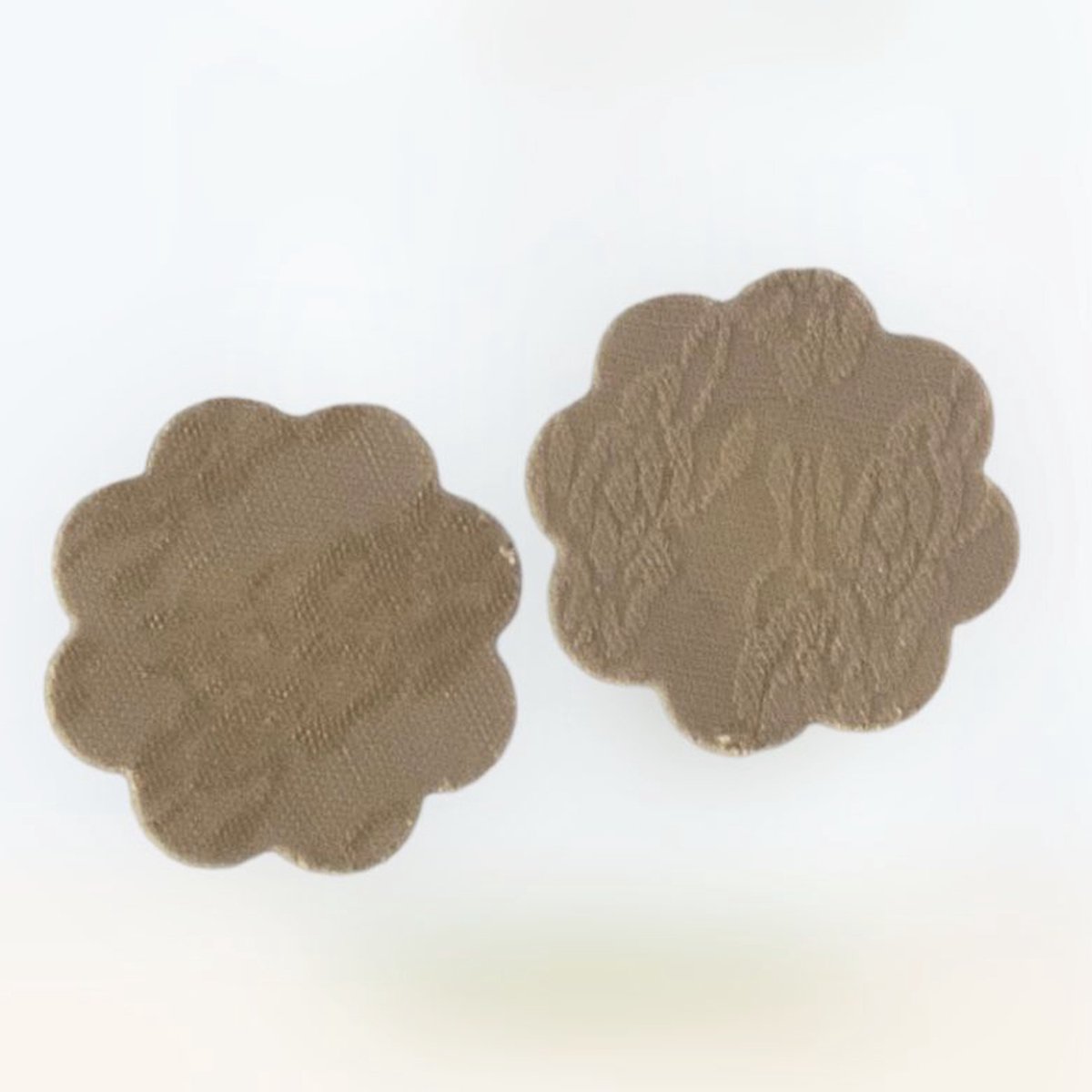 Goedkoopste Tepelstickers - Beige / beige - ⌀6cm - Bloemvorm - 1 paar - Kant - Sexy - Nipple Covers - Tepelplakkers - Tepelbedekkers