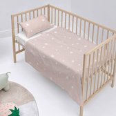 Set beddengoed HappyFriday Basic Kids Little star Roze Wieg voor baby's 2 Onderdelen
