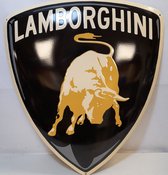 Lamborghini Logo Porceleinen Bord- 60 x 52cm
