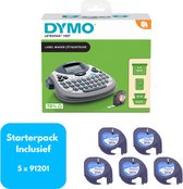 Dymo LT-100T - LetraTag - Labelprinter - Starterpack - Inclusief 5x 91201 zwart/wit Lettertape (Huismerk)