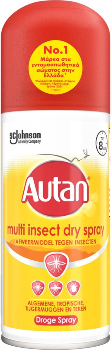 Goedkoopste 12x Autan Insectenspray Multi Dry Spray 100 ml