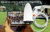 OPTICUM SMART HD 750 DVB-T2 MOBIELE TV ANTENNE VOOR KPN DIGITENNE (NL) / ANTENNE TV (BE) Met 5 Meter Kabel En Zuigvoet voor camper, caravan of boot