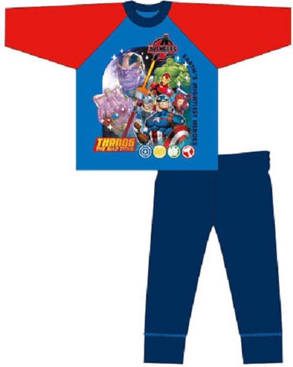 Avengers pyjama 100 katoen Marvel Avengers Thanos pyama maat 110 bol