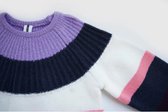 B.Nosy meisjes gebreide sweater met multi color stripes Lilac