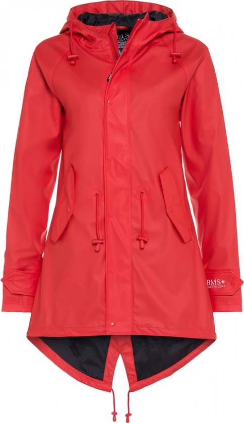 Rode dames regenjas / parka HafenCity® van BMS L