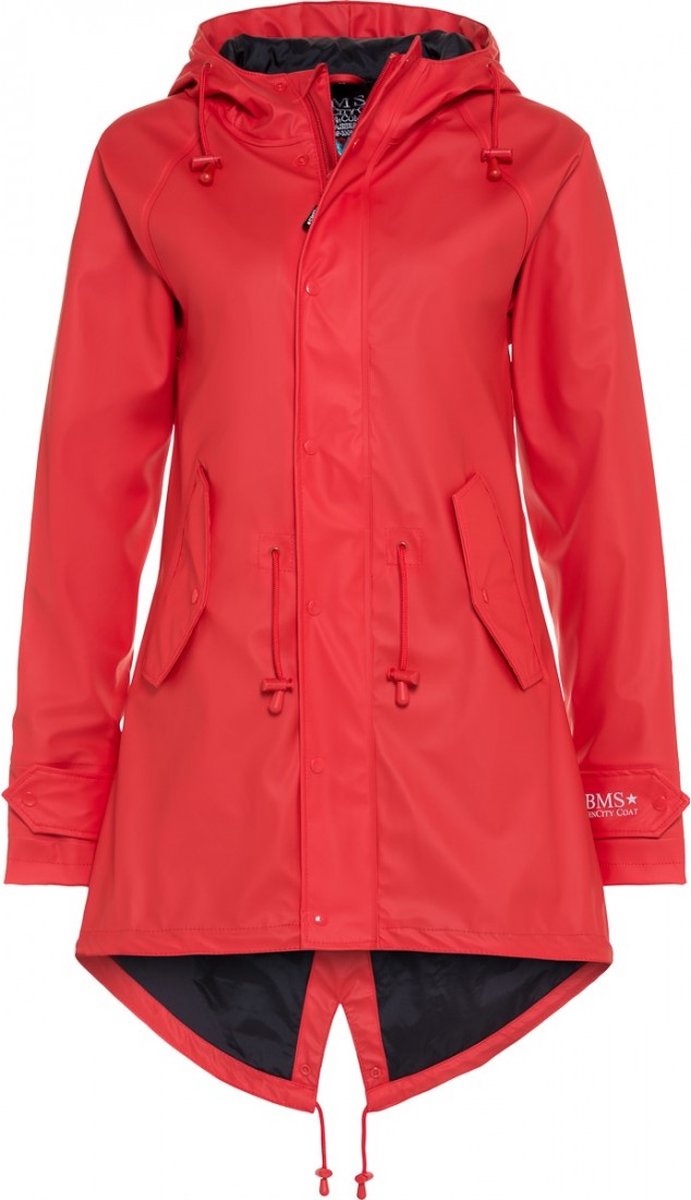 Rode dames regenjas parka HafenCity® van BMS Rood