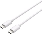 Cazy USB C naar USB C Kabel - USB C Kabel met Snellaadfunctie - Geschikt voor Samsung / Samsung Oplaadkabel - 75cm - Wit