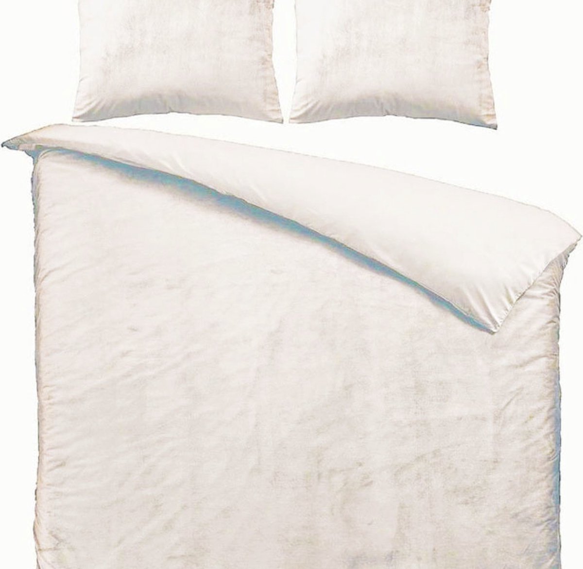 Beau Maison Velvet Dekbedovertrek Parelwit 200 x 220 cm + 2 kussenslopen