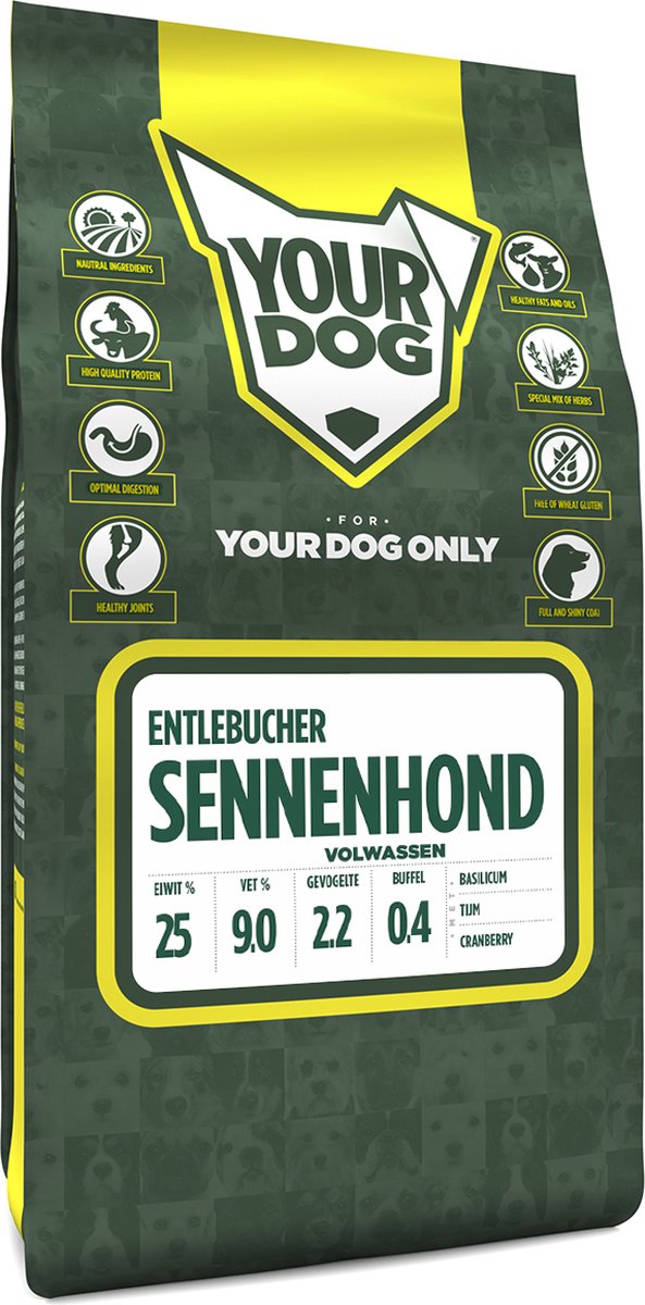 Yourdog Yourdog Entlebucher sennenhond Rasspecifiek Adult Hondenvoer 6kg | Hondenbrokken