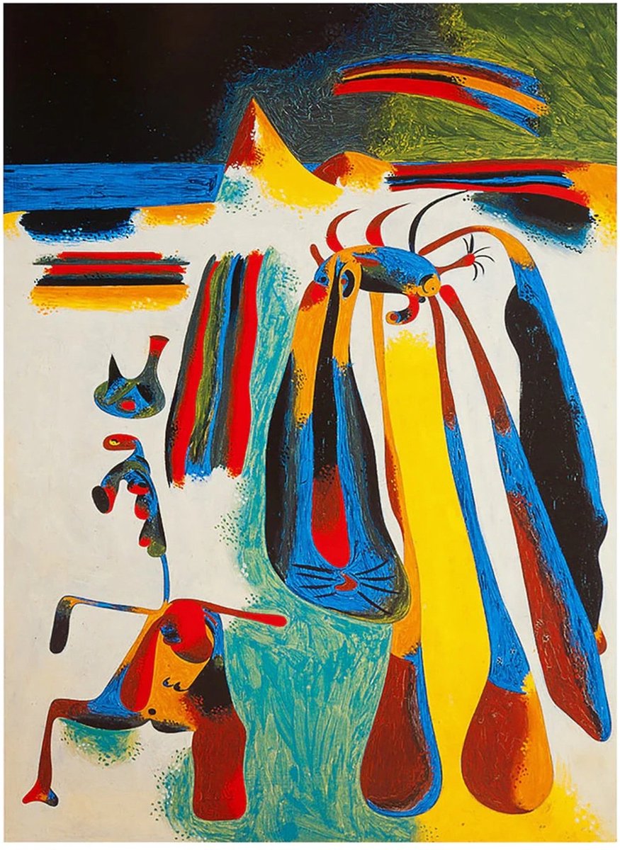 PGM Kunstdruk Joan Miró - Paysan Catalan 60x80cm Divers