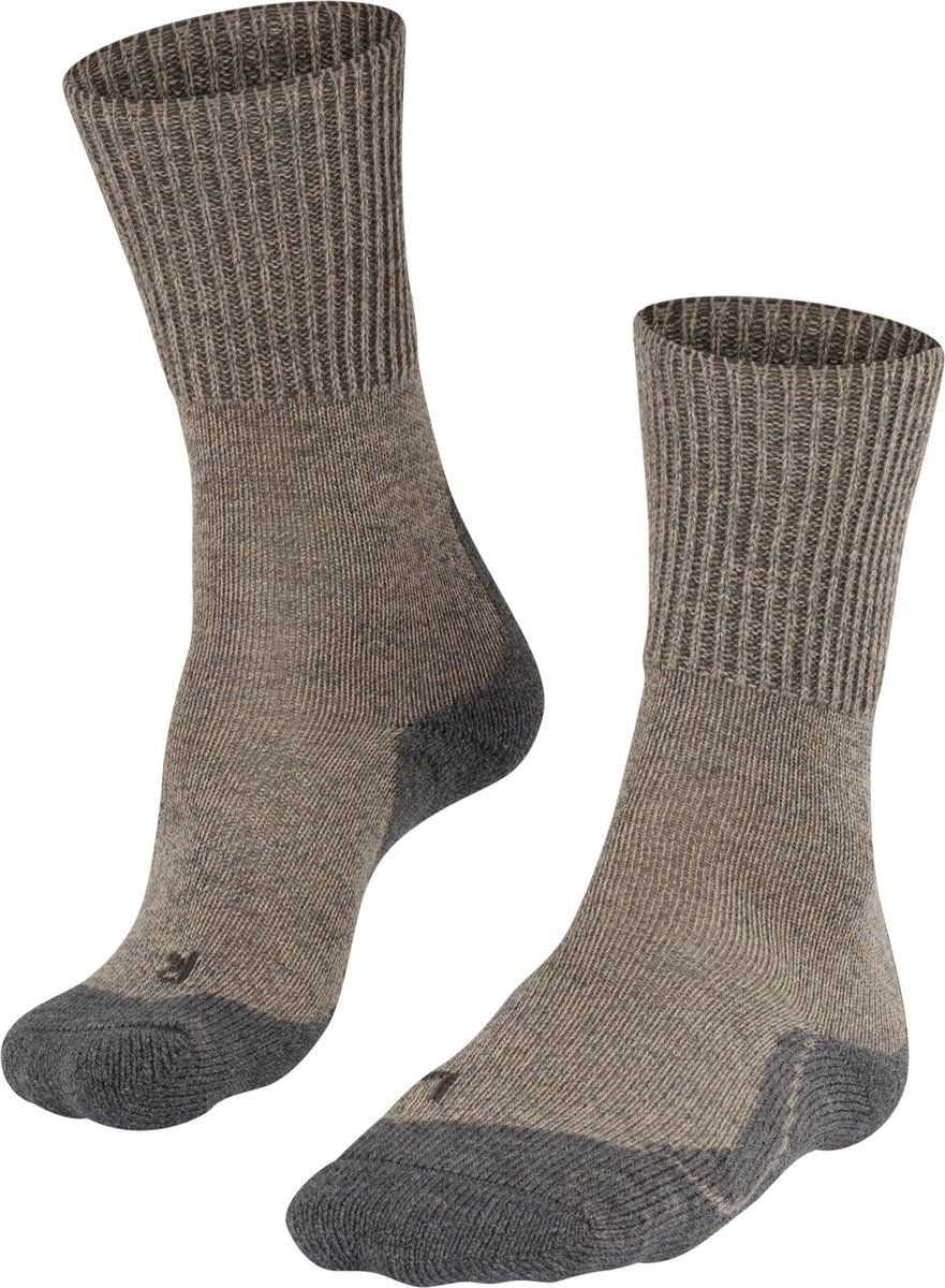 FALKE TK1 Wool anti-blaar dik wol functioneel materiaal wandelsokken heren Beige