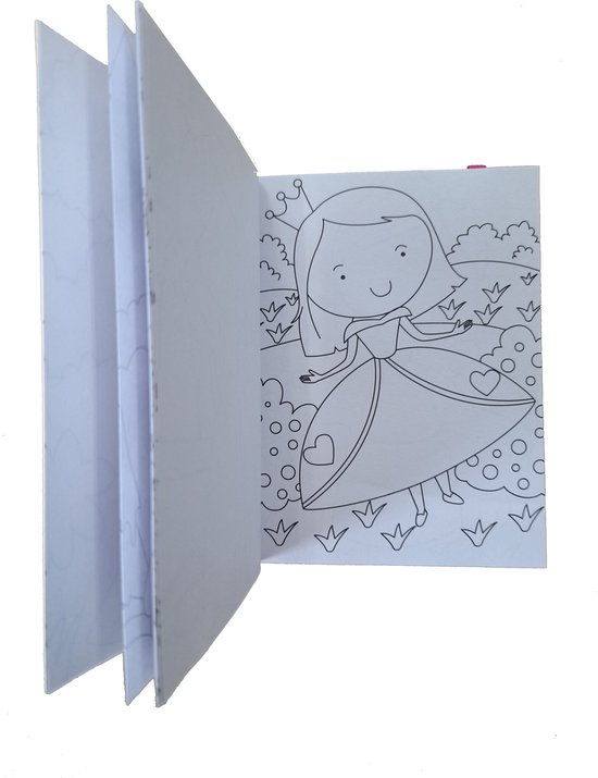 Pocket Kleurboek Prinsessen - 'Pocket Colouring Book' - Kleurboek Meisjes Prinsessen - Kleurboeken voor Kinderen - Tekenboek voor Kinderen - Tekenen Kinderen - Kleurplaten - 80 Tekenpagina's - 10 x 13,8 cm - Vanaf 3 jaar - Multi Kleuren
