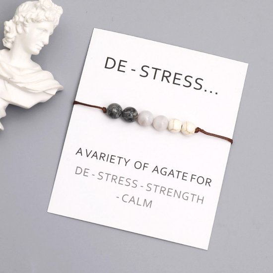 Anti Stress - Agaat Armband - Edelsteen Armband - Sieraden - Spirituele Armband - Spiritueel - Edelstenen - Vrouwen - Mannen - Vriendschap - Gift - Meisje - Jongen - Cadeau - Kado - Verjaardag - Sinterklaas - Kerst