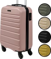 Handbagage koffer - TSA slot - Reiskoffer - Anti-diefstal - 35 L - 54 x 34 x 20 cm - Roze