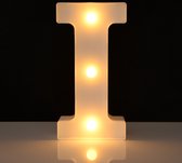 Lichtgevende Letter I - 22 cm - Wit - LED