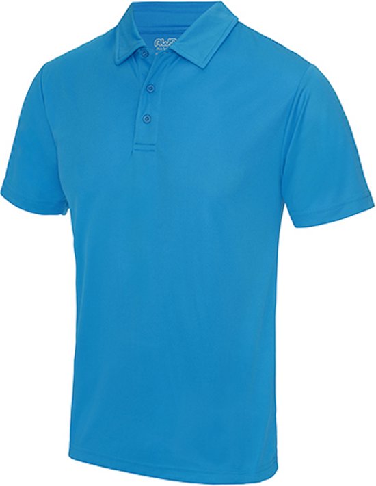 Herenpolo 'Cool Polyester' korte mouwen Sapphire Blue - XL