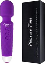 Pleasure Time - Purple - Personal Massager & Magic Wand Vibrator - G Spot Vibrator & Clitoris Stimulator - Stille Vibratie