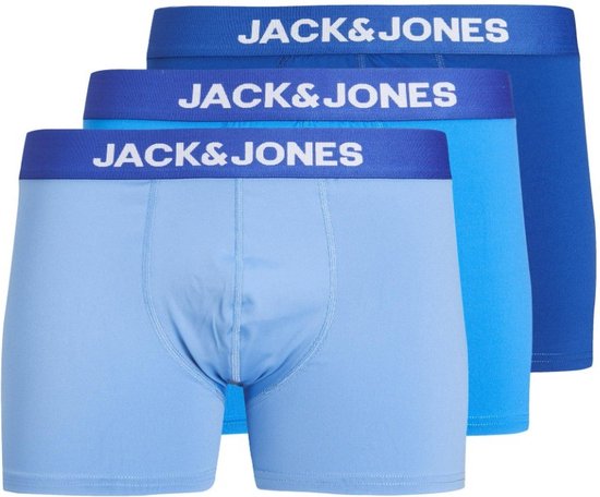Jack&Jones Heren 3-Pack Microfiber Trunks Blue Aster Surf the web Silver lake blue XXL