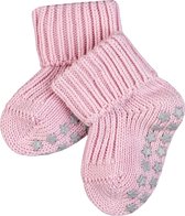FALKE Cotton Catspads antislip noppen katoen huissokken babysokjes meisjes jongens roze - Maat 80-92