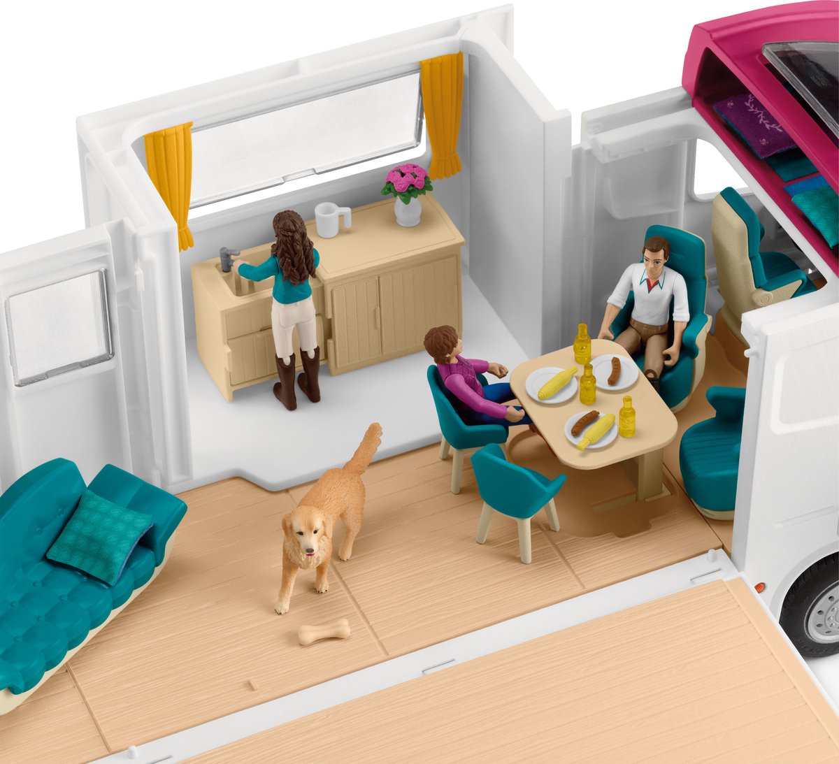 schleich HORSE CLUB - Paardenvrachtwagen - Paarden Speelgoed - 227 onderdelen - 42619 — afbeelding 15