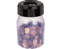 Out of the Blue Spaarpot zelf tellend - kunststof - 18 x 10 cm - Geld wordt geteld - Kind/volwassenen - Euro