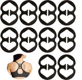 Bracelets de BH Gorge Cachant Clips - 10 Pièces - Zwart - Correcteur - Accessoire - Clip - Keeper Together - Supports