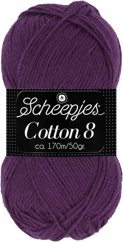 Scheepjes Cotton 8 50 gram nr 721 Paars