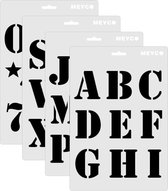 Sjabloon Alfabet met Grote Letters 6 cm