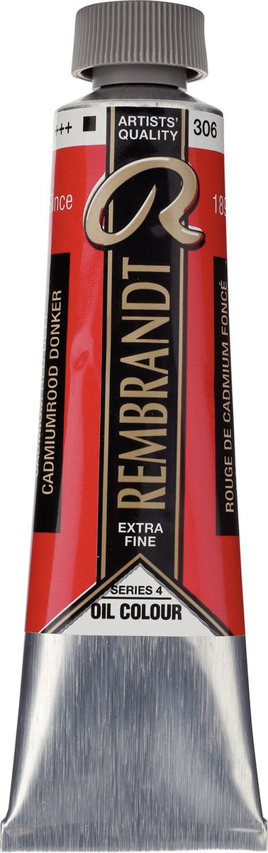 Rembrandt Olieverf Tube 40 ml Cadmiumrood Donker 306