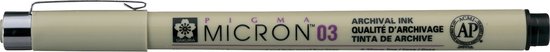 Sakura Pigma Micron 03 0.35 mm Zwart