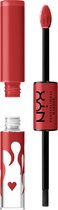 NYX Professional Makeup - Shine Loud High Pigment Lip Shine Lipgloss - Hot Sauce Limited Edition Shiny Red Lipstick- Pretty Poblano