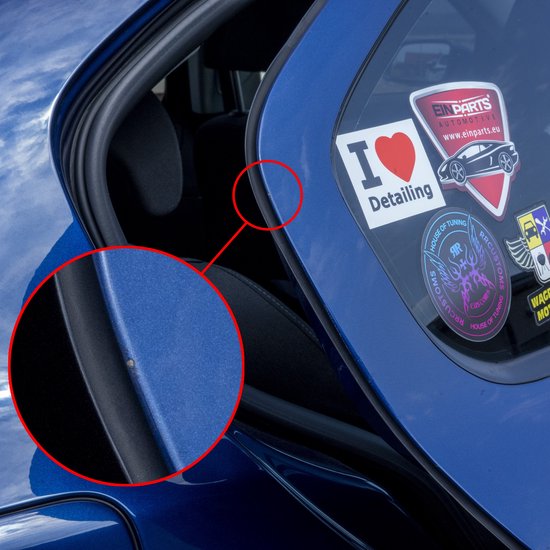 Bande de protection des bords de porte de voiture - Blauw - 5 mètres