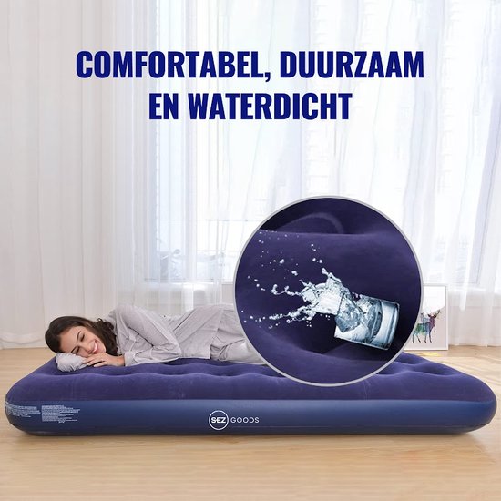 Luchtbed Met Ingebouwde Pomp - 188*99*28CM - Luchtbed 1 Persoons - Luchtbed Zelfopblaasbaar van Intex — afbeelding 3