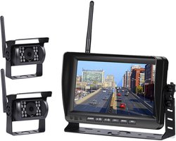 Achteruitrijcamera met Dashcam Set Draadloos - 7" Scherm ...