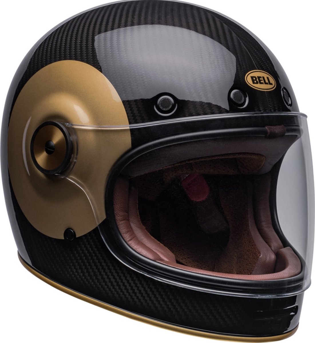 Bell Bullitt Carbon Tt Black Gold Helmet Full Face M - Maat M - Helm