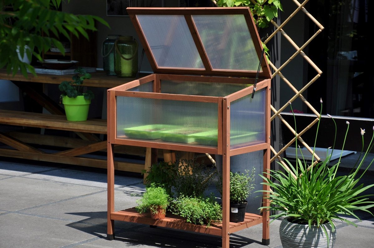 Rust Grow Kweekbak Moestuinbak Gegalvaniseerd Plaatstaal Roestfinish 120 X 60 X 60 Cm