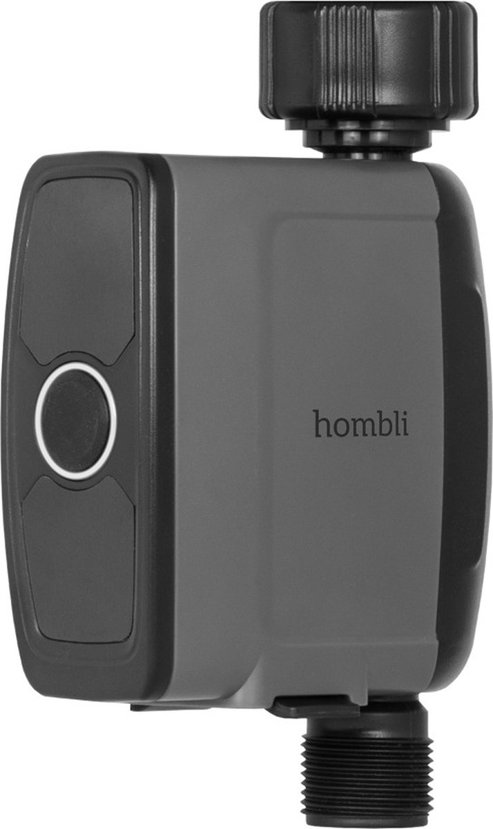 Hombli Water Controller - Slim Irrigatiesysteem, Smartphone Bediening, Timers, Scenario`s, Schema`s, Stembesturing, Wifi - Zwart - Hombli