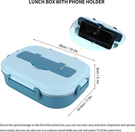 Roestvrijstalen Geïsoleerde Lunchbox Dubbele Laag ... – Vicedeal