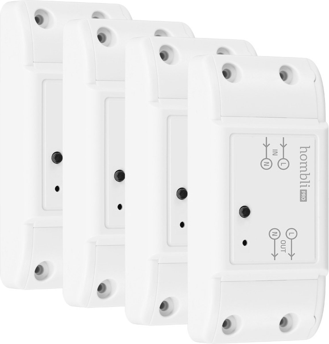 4x Hombli Smart Switch - Wifi Schakelaar – Bediening via Mobiele App – 2300W